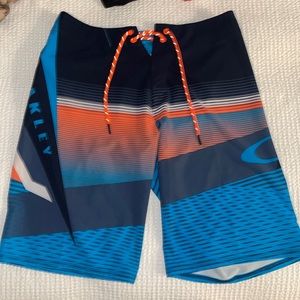 Oakley Board-shorts Size 30 Blue/Orange